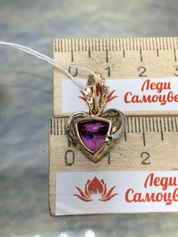 *Подвеска Аметист цв Красное арт. 32425-808 вес 3,6 г - фото 177152 *Подвеска Аметист цв Красное арт. 32425-808 вес 3,6 г - фото 177152