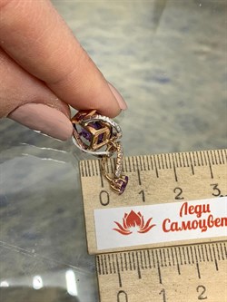 *Подвеска Аметист цв Красное арт. 32425-808 вес 3,6 г - фото 177153 *Подвеска Аметист цв Красное арт. 32425-808 вес 3,6 г - фото 177153