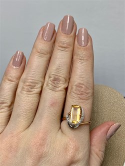 *Кольцо р.18,5 Цитрин цв Красное арт. 22569-488 вес 3,77 г - фото 177266 *Кольцо р.18,5 Цитрин цв Красное арт. 22569-488 вес 3,77 г - фото 177266