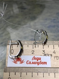 *Серьги Орхидея Микс Желтый Сапфир Шпинель Дымчатый Кварц арт. С1194Ю/Ag-6122/1/7-960 вес 3,49 г - фото 177322 *Серьги Орхидея Микс Желтый Сапфир Шпинель Дымчатый Кварц арт. С1194Ю/Ag-6122/1/7-960 вес 3,49 г - фото 177322