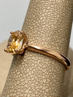 *Кольцо р.18 Золотистый Топаз Урал арт. К1699Ю/Ag-607/19ПОЗ-617 вес 2,14 г - фото 177358