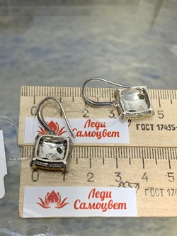 *Серьги Петли Марказит арт. ME01294оз-018 Вес 6,47 г - фото 177466 *Серьги Петли Марказит арт. ME01294оз-018 Вес 6,47 г - фото 177466