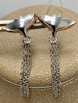 *Серьги Пусеты Скат арт. E09965рз-085 Вес 3 г - фото 177514 *Серьги Пусеты Скат арт. E09965рз-085 Вес 3 г - фото 177514