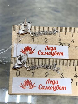 *Серьги Пусеты Скат арт. E09965рз-085 Вес 3 г - фото 177518 *Серьги Пусеты Скат арт. E09965рз-085 Вес 3 г - фото 177518