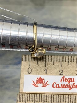 *Кольцо р.17,5 Горный Хрусталь цв Лимонное арт 1-306468-00-37-337 вес 1,90 г - фото 177539 *Кольцо р.17,5 Горный Хрусталь цв Лимонное арт 1-306468-00-37-337 вес 1,90 г - фото 177539
