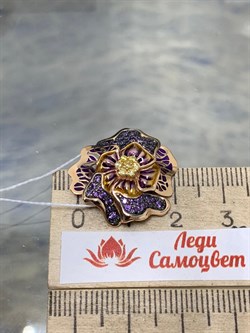 *Подвеска Гибискус Фианит Микс цв Красное арт. 03-2543-00-404-1110-48-266 вес 3,09 г - фото 177681 *Подвеска Гибискус Фианит Микс цв Красное арт. 03-2543-00-404-1110-48-266 вес 3,09 г - фото 177681