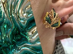 *Серьги Листья Фианит Микс цв Красное арт. 02-3724-00-404-1110-32-078 вес 4,62 г - фото 177692 *Серьги Листья Фианит Микс цв Красное арт. 02-3724-00-404-1110-32-078 вес 4,62 г - фото 177692