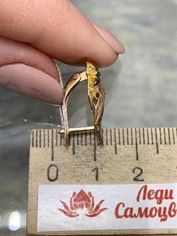 *Серьги Листья Фианит Микс цв Красное арт. 02-3724-00-404-1110-32-078 вес 4,62 г - фото 177697 *Серьги Листья Фианит Микс цв Красное арт. 02-3724-00-404-1110-32-078 вес 4,62 г - фото 177697