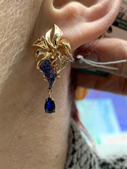 *Серьги Фианит Микс цв Красное арт. 02-3873-01-404-1110-48-824 вес 5,23 г - фото 177852 *Серьги Фианит Микс цв Красное арт. 02-3873-01-404-1110-48-824 вес 5,23 г - фото 177852