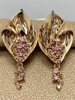 *Серьги Фианит Микс цв Красное арт. 02-3979-01-404-1110-48-920 вес 5,75 г - фото 177860 *Серьги Фианит Микс цв Красное арт. 02-3979-01-404-1110-48-920 вес 5,75 г - фото 177860