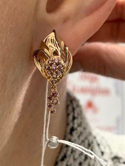 *Серьги Фианит Микс цв Красное арт. 02-3979-01-404-1110-48-920 вес 5,75 г - фото 177862 *Серьги Фианит Микс цв Красное арт. 02-3979-01-404-1110-48-920 вес 5,75 г - фото 177862