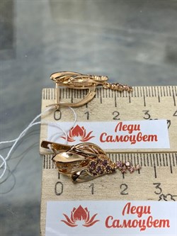 *Серьги Фианит Микс цв Красное арт. 02-3979-01-404-1110-48-920 вес 5,75 г - фото 177866 *Серьги Фианит Микс цв Красное арт. 02-3979-01-404-1110-48-920 вес 5,75 г - фото 177866