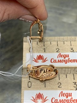 *Серьги Бабочки Фианит Микс цв Красное арт. 02-3985-01-404-1110-65-665 вес 3,98 г - фото 177880 *Серьги Бабочки Фианит Микс цв Красное арт. 02-3985-01-404-1110-65-665 вес 3,98 г - фото 177880