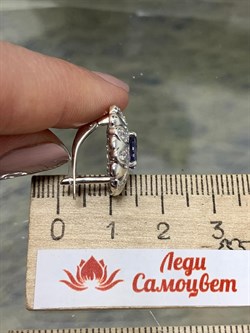 *Серьги Орхидея Иолит Африка арт. С1619Ю/Ag-617/13-518 вес 4,54 г - фото 177920 *Серьги Орхидея Иолит Африка арт. С1619Ю/Ag-617/13-518 вес 4,54 г - фото 177920