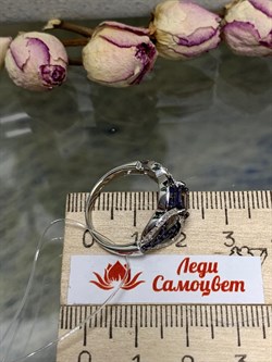 *Кольцо р.17,5 Фиалка Иолит Африка арт. К1620Ю/Ag-612ГТ/13-531 вес 3,55 г - фото 177975 *Кольцо р.17,5 Фиалка Иолит Африка арт. К1620Ю/Ag-612ГТ/13-531 вес 3,55 г - фото 177975