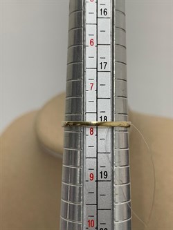 *Кольцо р.18 Оранжевый Сапфир цв Лимонное арт. 753к-994 (вес 1,47 г) - фото 178693