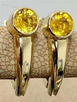 *Серьги Желтый Сапфир цв Лимонное арт. 991с-690 (вес 3 г) - фото 178749 *Серьги Желтый Сапфир цв Лимонное арт. 991с-690 (вес 3 г) - фото 178749