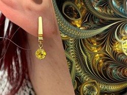 *Серьги Желтый Сапфир цв Лимонное арт. 591с-179 (вес 3,68 г) - фото 178758 *Серьги Желтый Сапфир цв Лимонное арт. 591с-179 (вес 3,68 г) - фото 178758