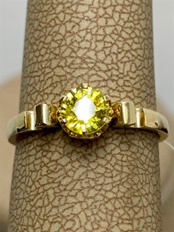 *Кольцо р.16,5 Желтый Сапфир цв Лимонное арт. 591к-186 (вес 2,11 г) - фото 178787 *Кольцо р.16,5 Желтый Сапфир цв Лимонное арт. 591к-186 (вес 2,11 г) - фото 178787