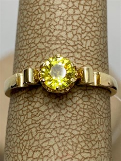 *Кольцо р.16,5 Желтый Сапфир цв Лимонное арт. 591к-186 (вес 2,11 г) - фото 178788 *Кольцо р.16,5 Желтый Сапфир цв Лимонное арт. 591к-186 (вес 2,11 г) - фото 178788