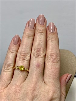 *Кольцо р.16,5 Желтый Сапфир цв Лимонное арт. 591к-186 (вес 2,11 г) - фото 178789 *Кольцо р.16,5 Желтый Сапфир цв Лимонное арт. 591к-186 (вес 2,11 г) - фото 178789