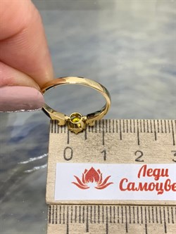 *Кольцо р.16,5 Желтый Сапфир цв Лимонное арт. 591к-186 (вес 2,11 г) - фото 178790 *Кольцо р.16,5 Желтый Сапфир цв Лимонное арт. 591к-186 (вес 2,11 г) - фото 178790