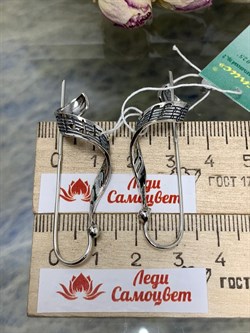 *Серьги Петли Солнечный круг арт. 1567С-572 Вес 5,2 г - фото 178821 *Серьги Петли Солнечный круг арт. 1567С-572 Вес 5,2 г - фото 178821