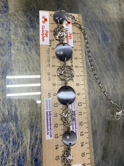 *Колье р.45 Серый Кошачий Глаз иск арт. NS-N00088-X-W-GR-X-X-320 вес 28,50 г - фото 178916 *Колье р.45 Серый Кошачий Глаз иск арт. NS-N00088-X-W-GR-X-X-320 вес 28,50 г - фото 178916