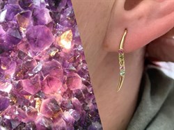 *Серьги Каффы Турмалин цв Лимонное арт. 083с-402 вес 1,59 г - фото 179020 *Серьги Каффы Турмалин цв Лимонное арт. 083с-402 вес 1,59 г - фото 179020