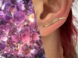 *Серьги Каффы Турмалин цв Лимонное арт. 083с-402 вес 1,59 г - фото 179091 *Серьги Каффы Турмалин цв Лимонное арт. 083с-402 вес 1,59 г - фото 179091