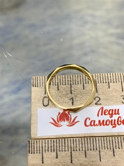 *Кольцо р.16,5 Белый Бр цв Лимонное арт. 1090к-208 вес 2,31 г - фото 179191