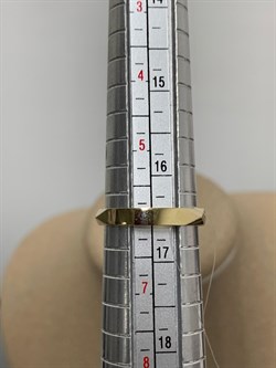*Кольцо р.16,5 Белый Бр цв Лимонное арт. 1090к-208 вес 2,31 г - фото 179199