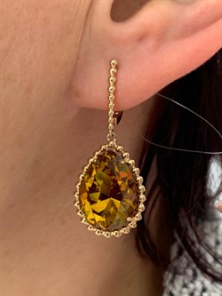 *Серьги Султанит иск цв Красное арт. 1045с-774 вес 8,12 г - фото 179202 *Серьги Султанит иск цв Красное арт. 1045с-774 вес 8,12 г - фото 179202