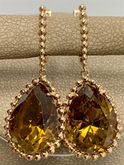 *Серьги Султанит иск цв Красное арт. 1045с-774 вес 8,12 г - фото 179205 *Серьги Султанит иск цв Красное арт. 1045с-774 вес 8,12 г - фото 179205