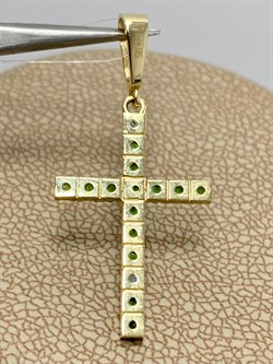 *Подвеска Цаворит цв Лимонное арт. 690п-096 вес 1,3 г - фото 179284 *Подвеска Цаворит цв Лимонное арт. 690п-096 вес 1,3 г - фото 179284