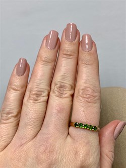 *Кольцо р.18,5 Хромдиопсид цв Красное арт. 594к-277 вес 1,46 г - фото 179297