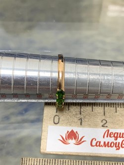 *Кольцо р.18,5 Хромдиопсид цв Красное арт. 594к-277 вес 1,46 г - фото 179302