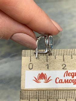 *Серьги Аквамарин цв Белое арт. 648с-768 вес 2,37 г - фото 179428 *Серьги Аквамарин цв Белое арт. 648с-768 вес 2,37 г - фото 179428