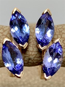 *Серьги Танзанит цв Красное арт. 7108421-8-1-951 (вес 2,32 г) - фото 179682