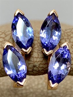 *Серьги Танзанит цв Красное арт. 7108421-8-1-951 (вес 2,32 г) - фото 179683