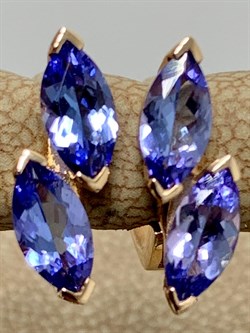 *Серьги Танзанит цв Красное арт. 7108421-8-1-951 (вес 2,32 г) - фото 179686