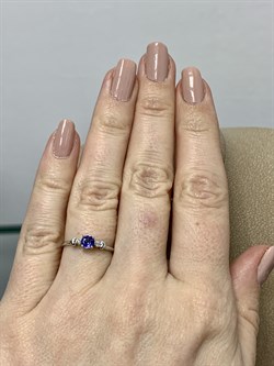 *Кольцо р.16,5 Танзанит цв Белое арт. 759311-8-3-138 (вес 1,46 г) - фото 179781 *Кольцо р.16,5 Танзанит цв Белое арт. 759311-8-3-138 (вес 1,46 г) - фото 179781