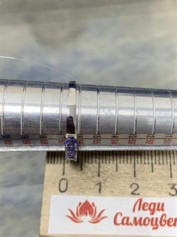 *Кольцо р.18 Танзанит цв Белое арт. 594к-739 (вес 1,41 г) - фото 179863 *Кольцо р.18 Танзанит цв Белое арт. 594к-739 (вес 1,41 г) - фото 179863
