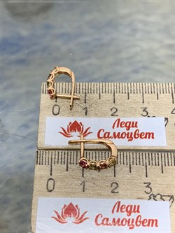*Серьги Турмалин цв Красное арт. 594с-260 (вес 1,89 г) - фото 179924 *Серьги Турмалин цв Красное арт. 594с-260 (вес 1,89 г) - фото 179924