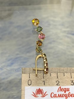 *Серьги Турмалин цв Лимонное арт. 733с-100 (вес 6,26 г) - фото 180116 *Серьги Турмалин цв Лимонное арт. 733с-100 (вес 6,26 г) - фото 180116