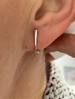 *Серьги Трансформеры Белый бр цв Белое арт. 22375-200-491 вес 3,61 г - фото 180402