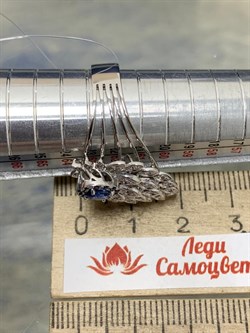 *Кольцо р.20 Синий Сапфир цв Белое арт. 1-107-616-57-987 (вес 5,74 г) - фото 180474 *Кольцо р.20 Синий Сапфир цв Белое арт. 1-107-616-57-987 (вес 5,74 г) - фото 180474