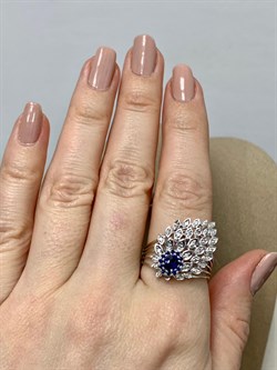 *Кольцо р.20 Синий Сапфир цв Белое арт. 1-107-616-57-987 (вес 5,74 г) - фото 180480 *Кольцо р.20 Синий Сапфир цв Белое арт. 1-107-616-57-987 (вес 5,74 г) - фото 180480