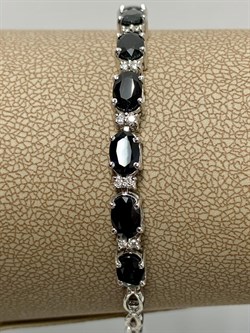 *Браслет р.18 Синий Сапфир цв Белое арт. 10-018-02-080 (вес 8,09 г) - фото 180556 *Браслет р.18 Синий Сапфир цв Белое арт. 10-018-02-080 (вес 8,09 г) - фото 180556