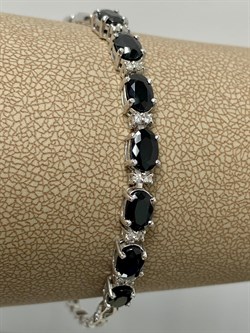 *Браслет р.18 Синий Сапфир цв Белое арт. 10-018-02-080 (вес 8,09 г) - фото 180558 *Браслет р.18 Синий Сапфир цв Белое арт. 10-018-02-080 (вес 8,09 г) - фото 180558